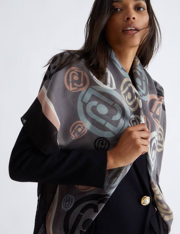 Accessories Liu Jo Eco-Friendly Scarf With Logo Women F6062300