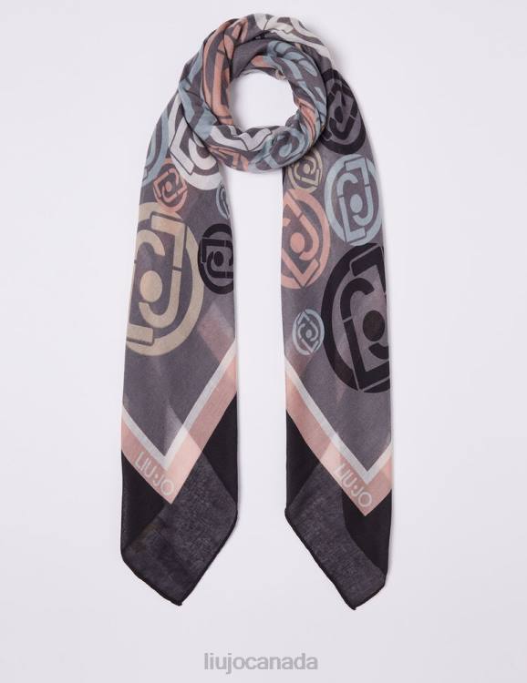 Accessories Liu Jo Eco-Friendly Scarf With Logo Women F6062300