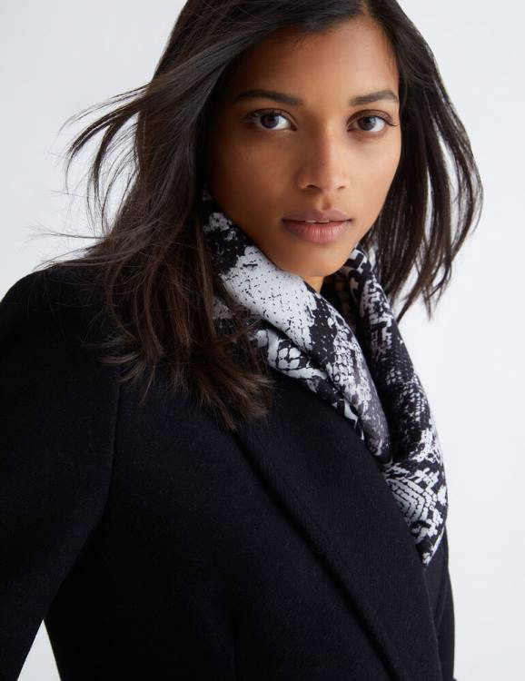 Accessories Liu Jo Eco-Friendly Scarf With Python Print Women F6062023