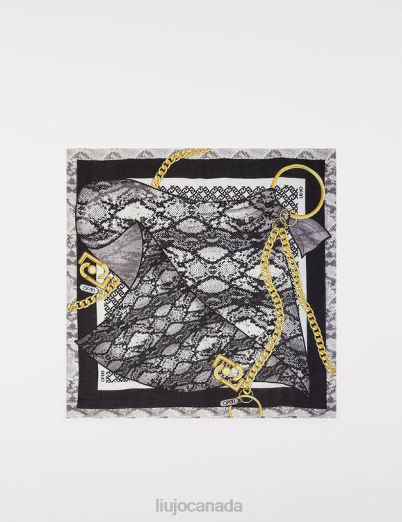 Accessories Liu Jo Eco-Friendly Scarf With Python Print Women F6062023