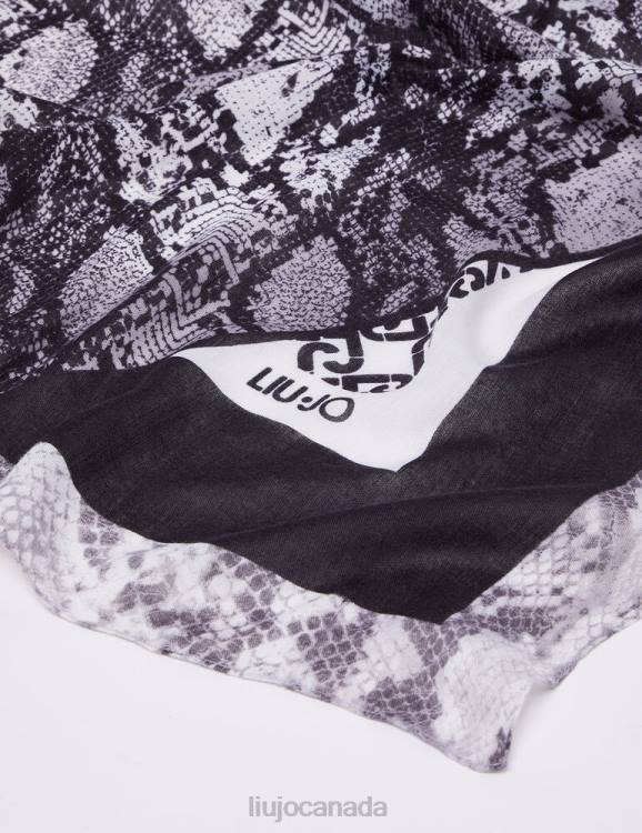 Accessories Liu Jo Eco-Friendly Scarf With Python Print Women F6062023