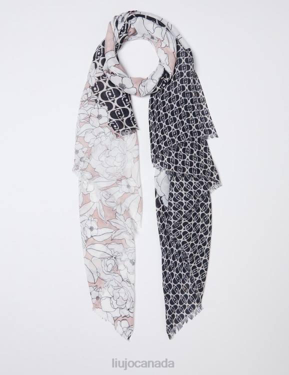 Accessories Liu Jo Floral Stole With Logo Women F6062124