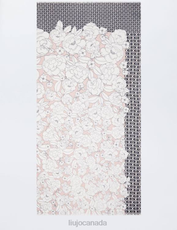 Accessories Liu Jo Floral Stole With Logo Women F6062124