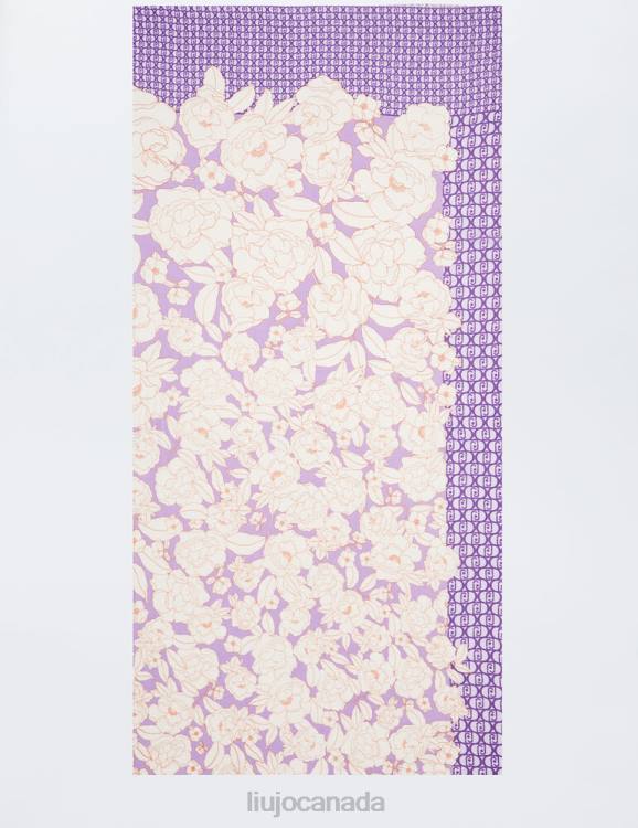 Accessories Liu Jo Floral Stole With Logo Women F6062127
