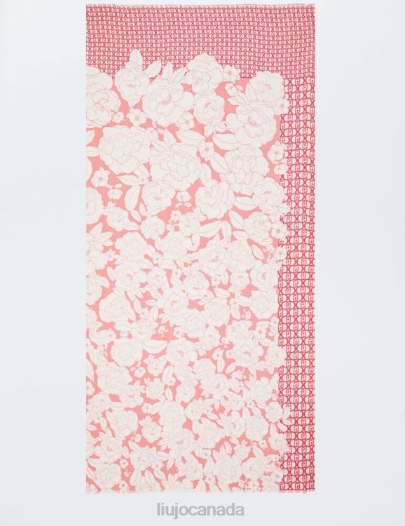 Accessories Liu Jo Floral Stole With Logo Women F6062130