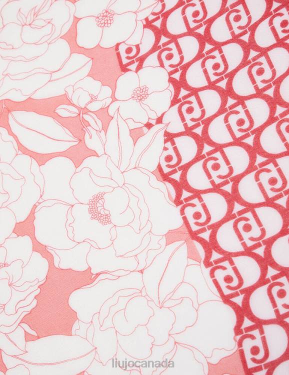 Accessories Liu Jo Floral Stole With Logo Women F6062130