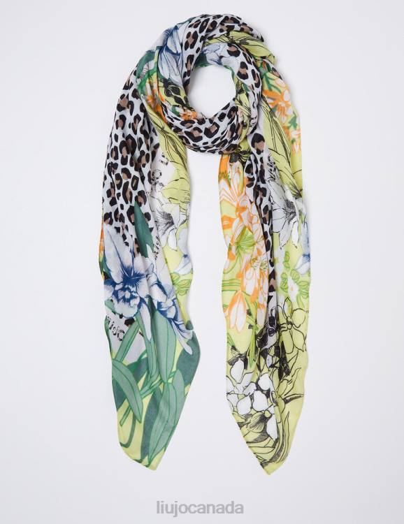 Accessories Liu Jo Foulard With Floral Animal Print Women F6062259
