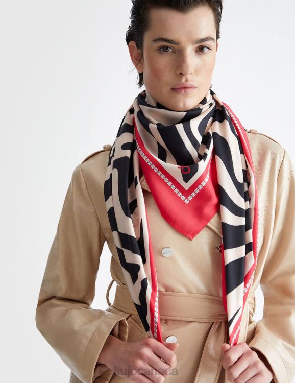 Accessories Liu Jo Foulard With Zebra Print Women F6062264