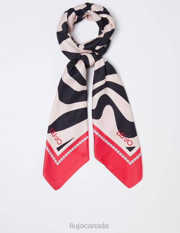 Accessories Liu Jo Foulard With Zebra Print Women F6062264