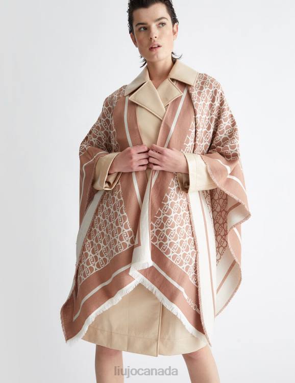 Accessories Liu Jo Jacquard Cape With Logo Women F6061081