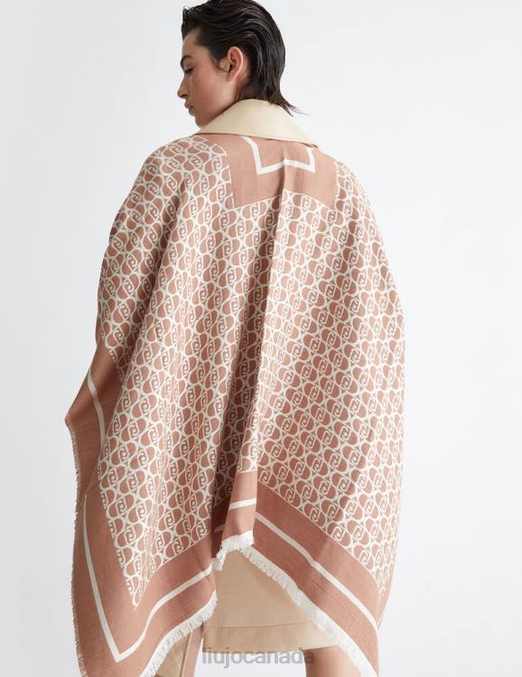 Accessories Liu Jo Jacquard Cape With Logo Women F6061081
