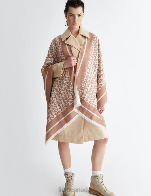 Accessories Liu Jo Jacquard Cape With Logo Women F6061081
