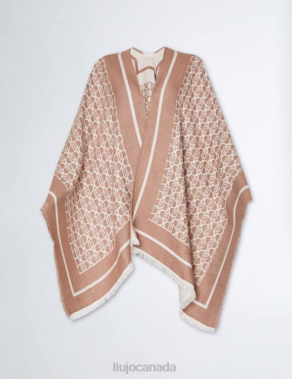 Accessories Liu Jo Jacquard Cape With Logo Women F6061081