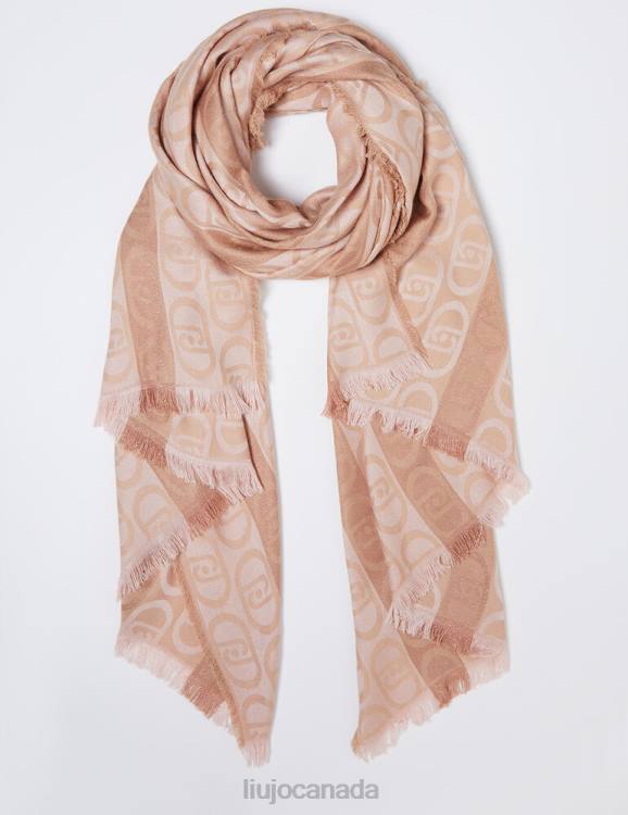 Accessories Liu Jo Monogram-Pattern Jacquard Stole Women F6062138