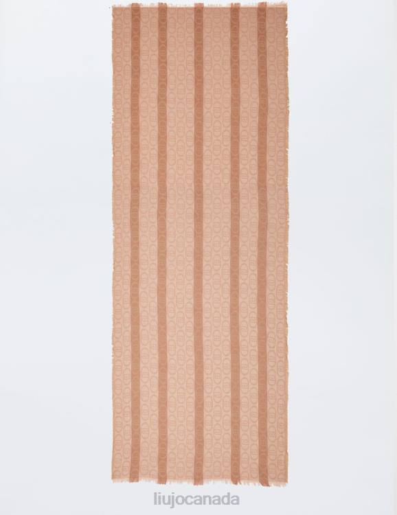 Accessories Liu Jo Monogram-Pattern Jacquard Stole Women F6062138