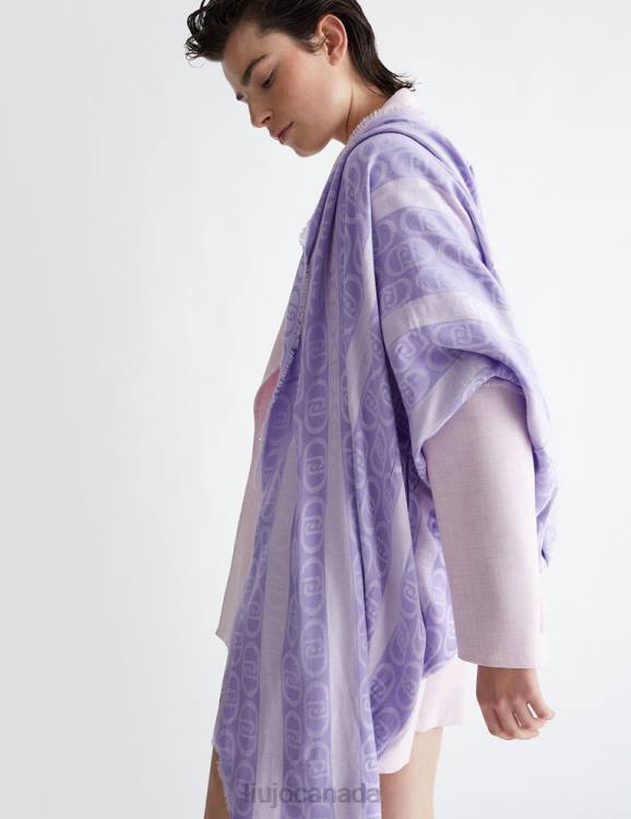 Accessories Liu Jo Monogram-Pattern Jacquard Stole Women F6062222