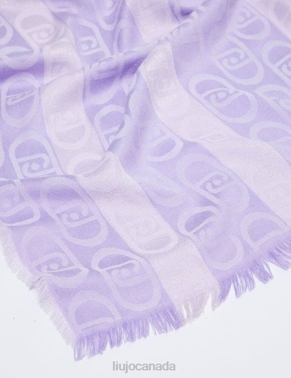 Accessories Liu Jo Monogram-Pattern Jacquard Stole Women F6062222