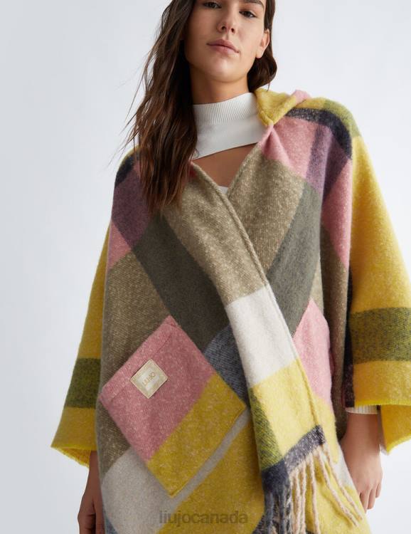 Accessories Liu Jo Multicolour Check Poncho Women F6061205