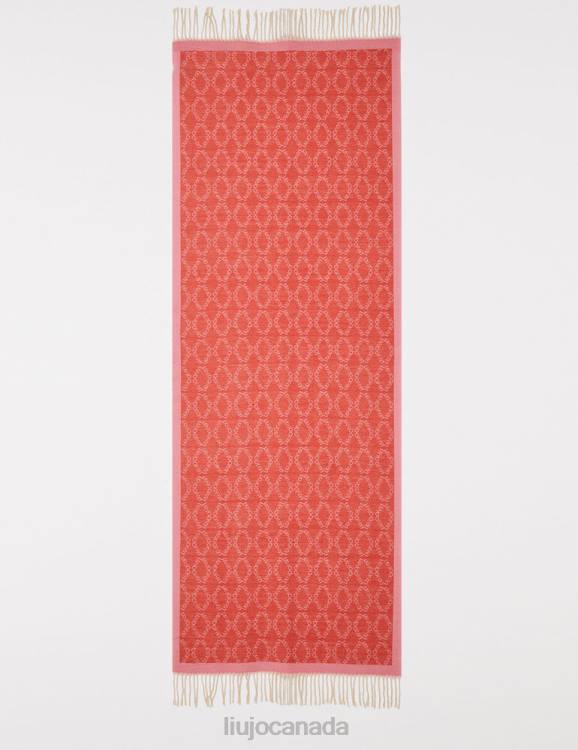 Accessories Liu Jo Pink Stole With Logo Women F6062135