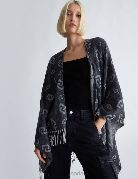 Accessories Liu Jo Poncho With Logo Women F6062028
