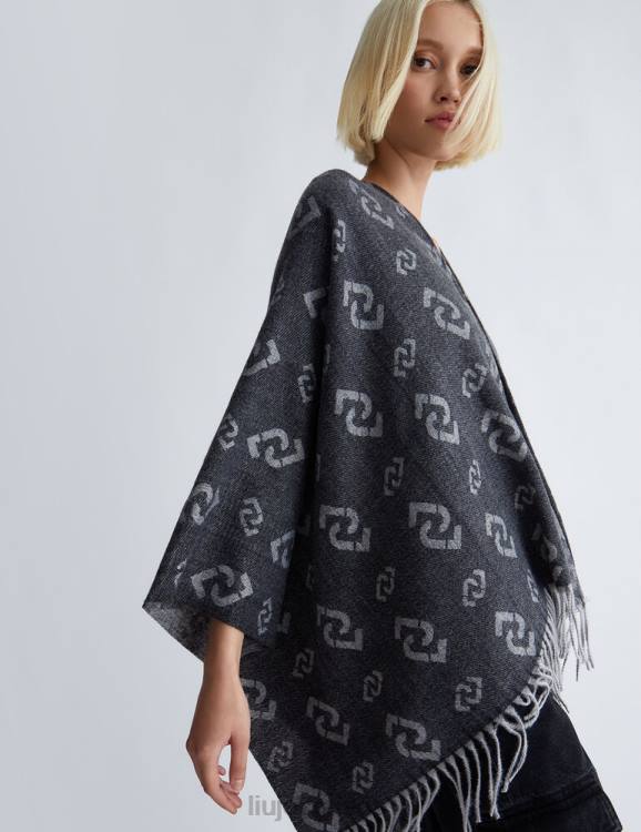 Accessories Liu Jo Poncho With Logo Women F6062028