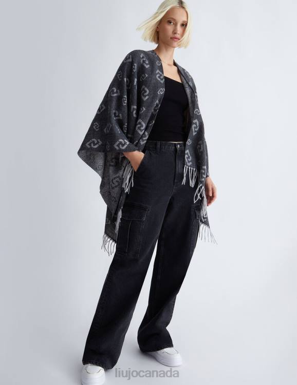 Accessories Liu Jo Poncho With Logo Women F6062028