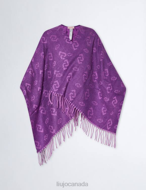 Accessories Liu Jo Poncho With Logo Women F6062061