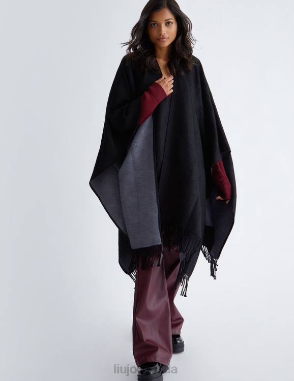 Accessories Liu Jo Poncho With Logo Women F606693