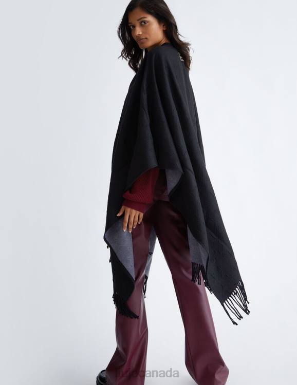 Accessories Liu Jo Poncho With Logo Women F606693