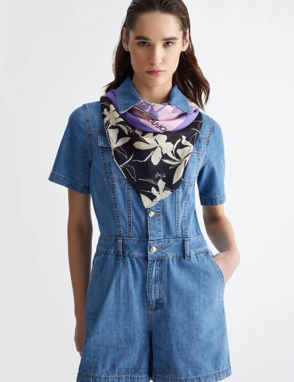 Accessories Liu Jo Scarf With Floral Print Women F6062118