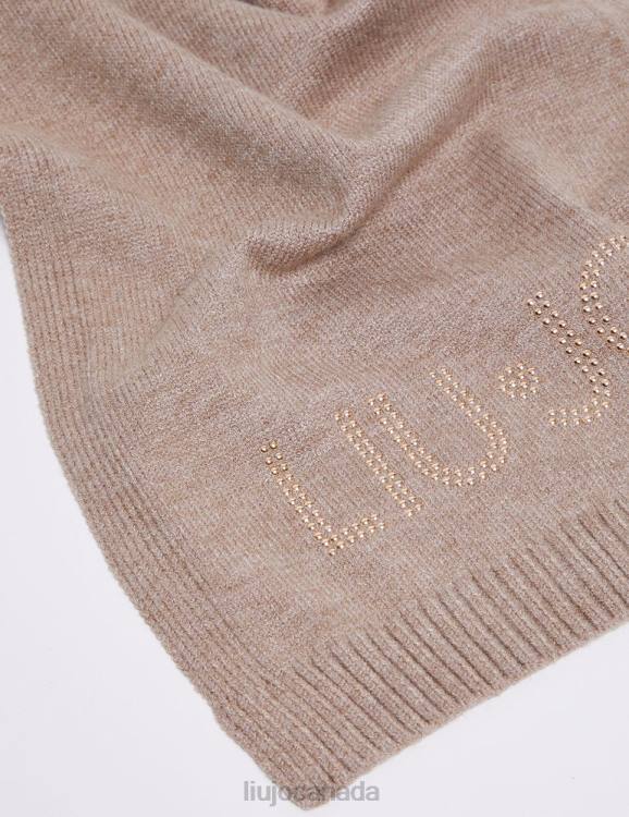 Accessories Liu Jo Scarf With Logo And Studs Women F6062332