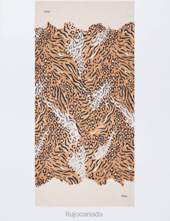 Accessories Liu Jo Shawl With Animal Print Women F6062185