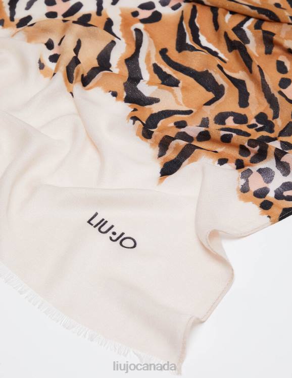 Accessories Liu Jo Shawl With Animal Print Women F6062185