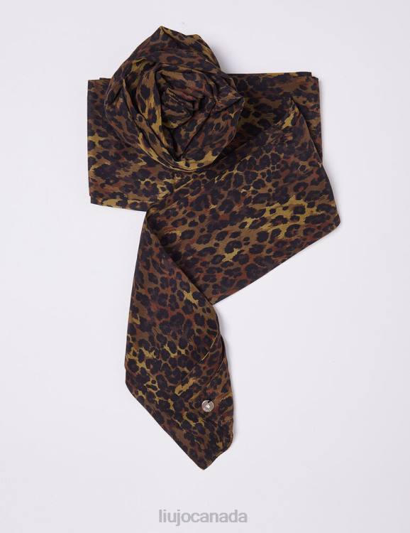 Accessories Liu Jo Silk Scarf With Brooch Women F606353