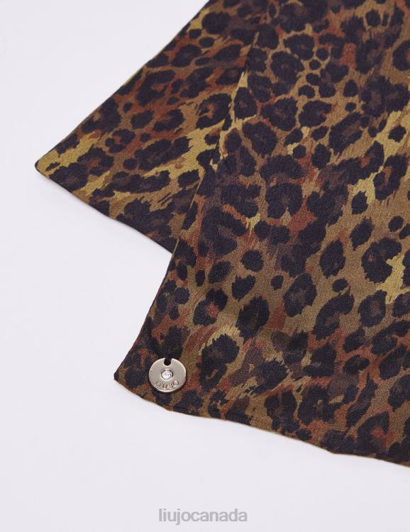 Accessories Liu Jo Silk Scarf With Brooch Women F606353