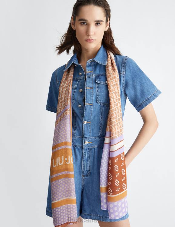Accessories Liu Jo Stole With Geometric Print Women F6062206