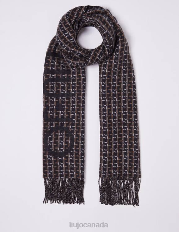 Accessories Liu Jo Stole With Monogram Logo Women F6062024