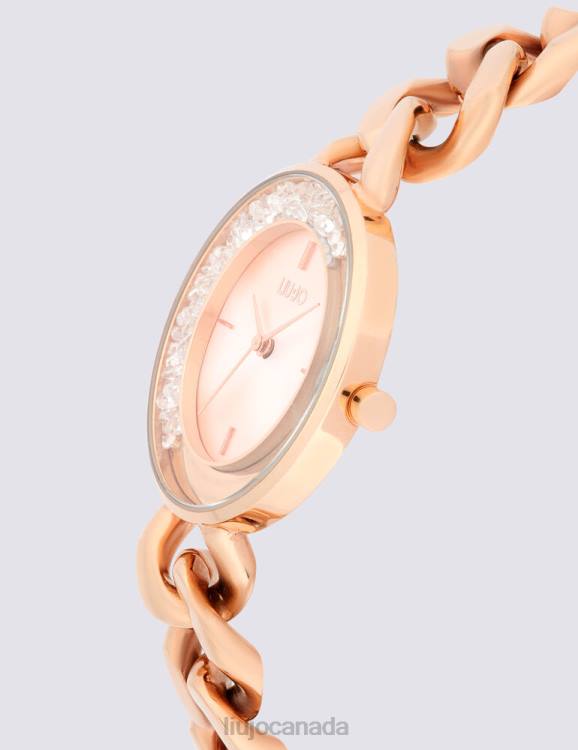 Accessories Liu Jo Steel Watch With Bejewelled Chain Women F6062065