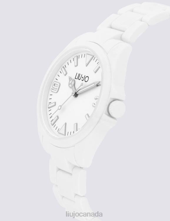 Accessories Liu Jo White Bioceramic Watch Women F6062051