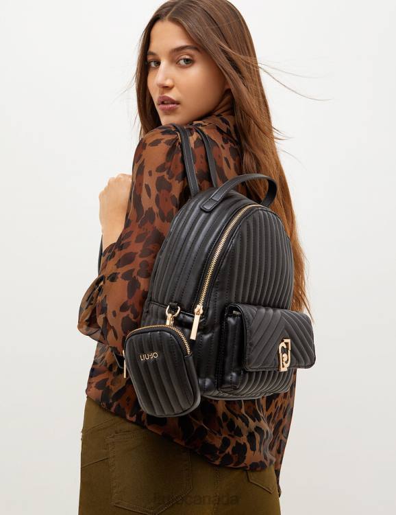 Bags Liu Jo Eco-Friendly Quilted Backpack With Charm Women F6061561
