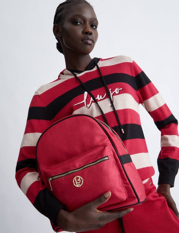 Bags Liu Jo Nylon Backpack With Logo Women F606346
