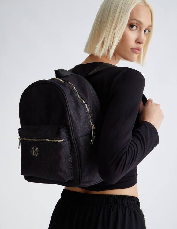 Bags Liu Jo Nylon Backpack With Logo Women F606426