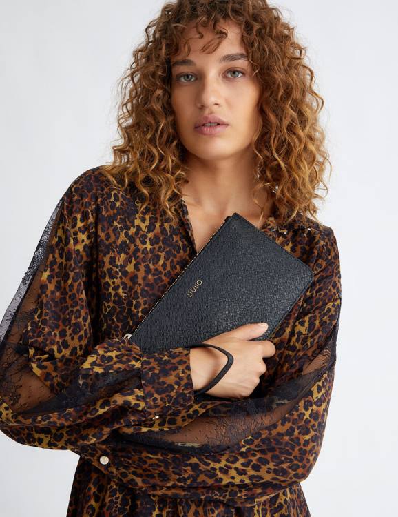 Bags Liu Jo Clutch Bag With Logo Women F6061496
