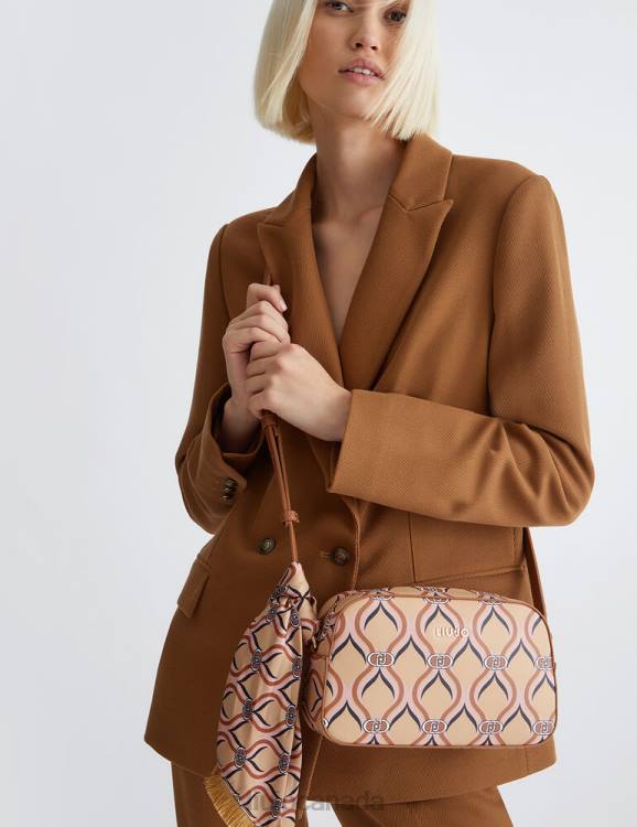 Bags Liu Jo Printed Crossbody Bag With Scarf Women F6061398