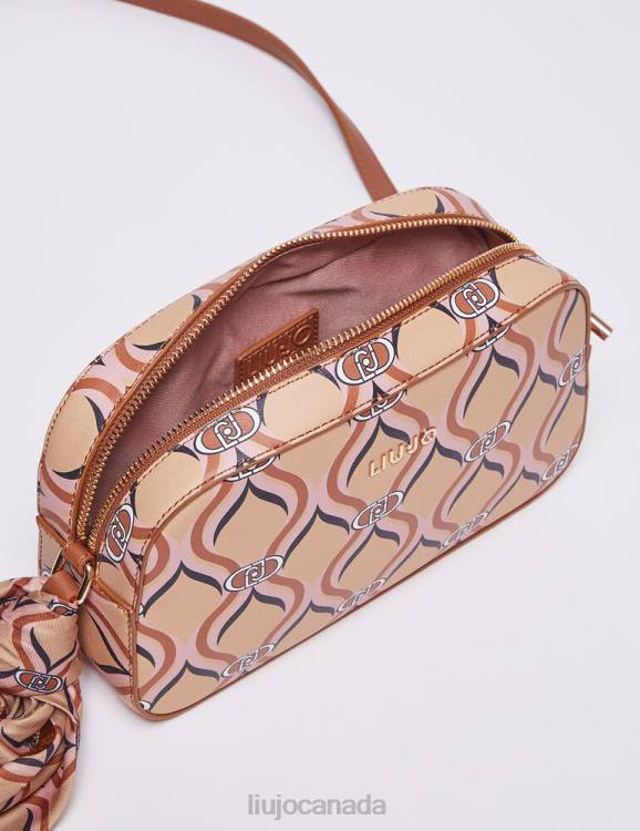Bags Liu Jo Printed Crossbody Bag With Scarf Women F6061398