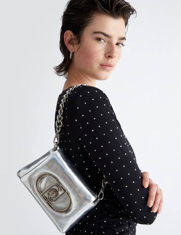 Bags Liu Jo Small Foil-Effect Lapuffy Bag Women F606603