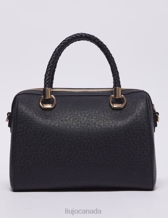 Bags Liu Jo Black Bowling Bag With Logo Women F6061439