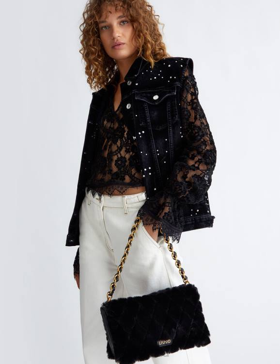 Bags Liu Jo Faux Fur Handbag Women F6061534