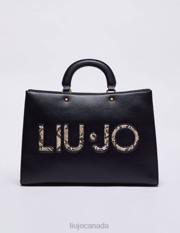 Bags Liu Jo Handbag With Snakeskin Effect Logo Women F6061408