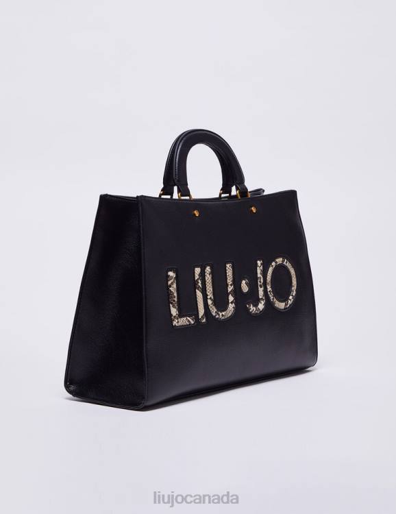Bags Liu Jo Handbag With Snakeskin Effect Logo Women F6061408